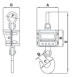 ВКР-100Р - Весы крановые  электромеханические подвесные