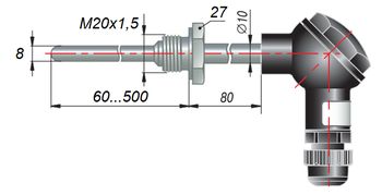 ДТС065.EXIA - термопреобразователь сопротивления в искробезопасном исполнении