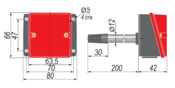 ДТС3015-х.В2.200 - датчик температуры для воздуховодов