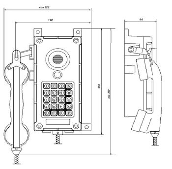 4FP 153 27/A - всепогодный промышленный телефонный аппарат серии