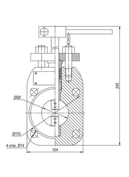 Клапан регулирующий с поворотной заслонкой 12с-3-1