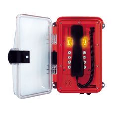 InduTel LED FHF - всепогодный промышленный телефон красный